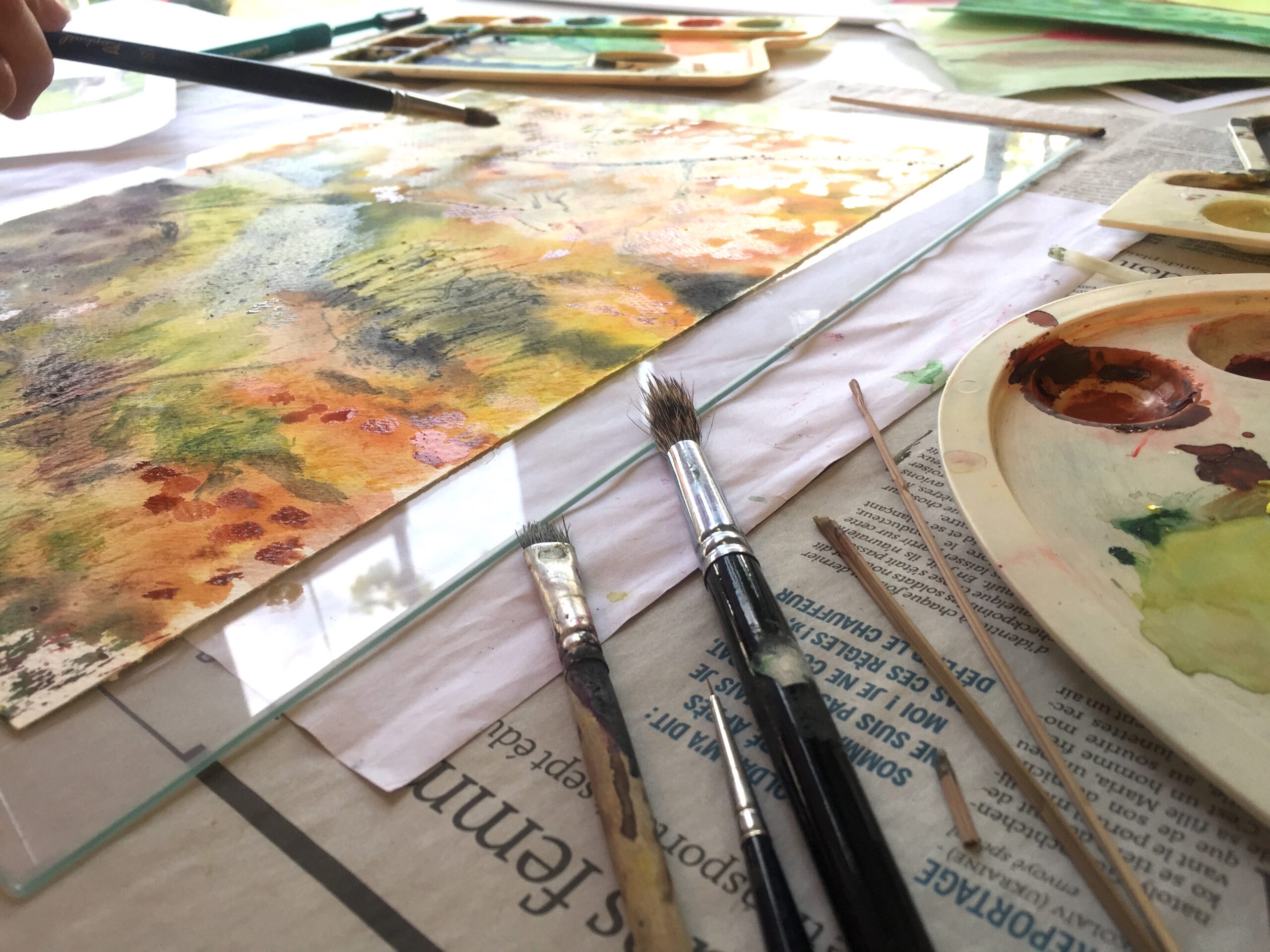 Techniques de peintures à la carte
